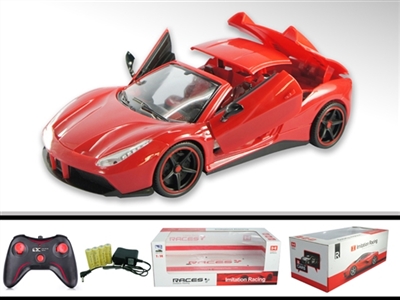 1:14五通拉蓬法拉利一键开门遥控车 - OBL747604