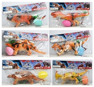 搪胶恐龙IC音乐配树恐龙蛋（6款混装） - OBL748173