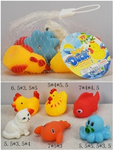 搪胶动物《6只装》 - OBL748344