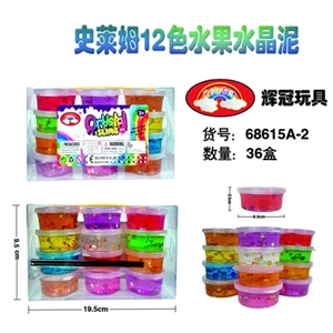 Crystal mud Shi Laim 12 color fruit - OBL748866