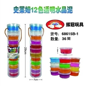 Shi Laim 12 color transparent crystal mud - OBL748875