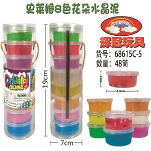 Crystal mud Shi Laim 8 color flowers - OBL748889