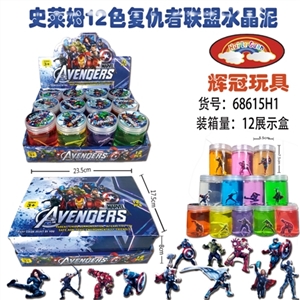 Slime 12 color crystal mud avengers alliance - OBL748914