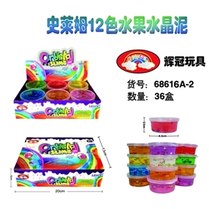 Crystal mud Shi Laim 12 color fruit 12pcs - OBL748916