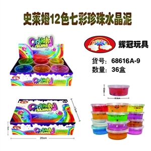 Shi Laim 12 color colorful pearl crystal mud - OBL748923