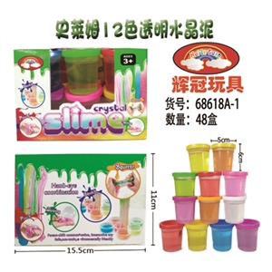 Shi Laim 12 color transparent crystal mud - OBL748935