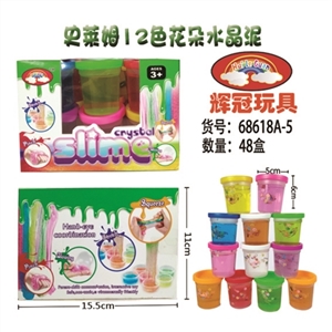 Crystal mud Shi Laim 12 color flowers - OBL748939