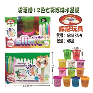 Shi Laim 12 color colorful pearl crystal mud - OBL748943
