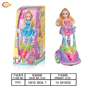 电动万向跳舞娃娃灯光音乐 - OBL749886