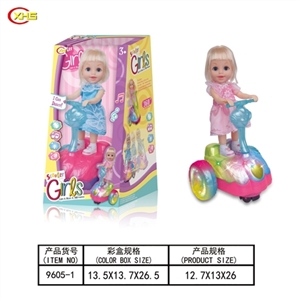 电动万向跳舞娃娃灯光音乐 - OBL749898