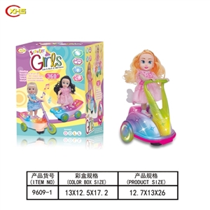 电动万向跳舞娃娃灯光音乐 - OBL749903