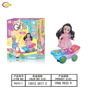 电动万向跳舞娃娃灯光音乐 - OBL749905