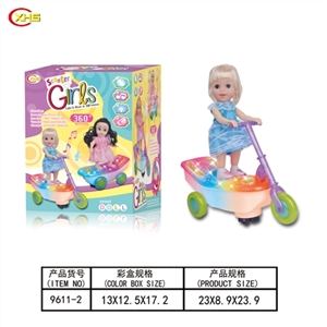 电动万向跳舞娃娃灯光音乐 - OBL749908