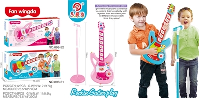 Microphone suit pink induction electric guitar - OBL750059