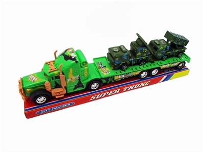 Inertial flat car two military vehicles - OBL750274