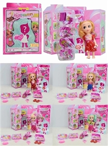 High grade 6 inches of solid body and the second generation of surprise hair doll with handbags and  - OBL750375