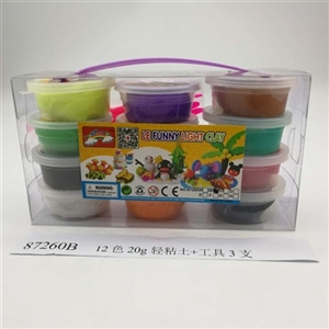 12 color 20 g light clay tools 3 PVC box (canned) - OBL750577