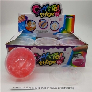 110 a g12 slime color pearl crystal mud color box (12 cans) - OBL750632