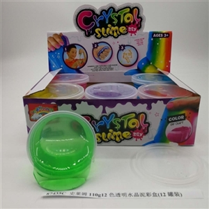110 a g12 slime color transparent crystal mud color box (12 cans) - OBL750633