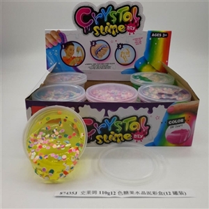 110 a g12 slime candy color crystal mud color box (12 cans) - OBL750640