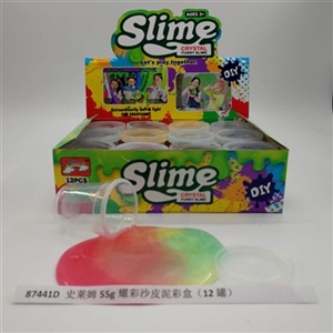 Slime 55 g yao skin colour sand mud color box (12 cans) - OBL750647