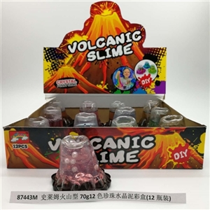 Slime volcanic type 70 a g12 color pearl crystal mud color box (12 bottles) - OBL750671