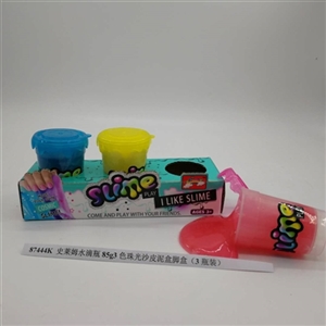 Slime water bottles of 85 g3 skin color pearl sand mud box foot box (3 bottles) - OBL750708