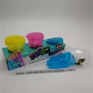 Slime water bottles of 85 g3 color pearl crystal mud box foot box (3 bottles) - OBL750719
