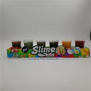 Slime 60 g heavy metal skin mud box foot box (6 bottles) - OBL750737