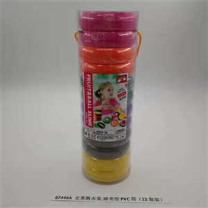 Slime fruit. Crystal mud ball type PVC tube (12 bottles) - OBL750745