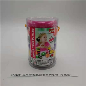 Slime fruit. Crystal mud ball type PVC tube (6 bottles) - OBL750746