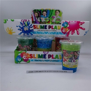 Slime 480 g cup cup 12 color flash crystal mud display color box (6 cans) - OBL750761