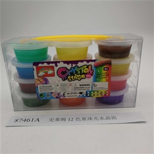 Slime 12 heavy color pearl crystal mud color box (12 cans) - OBL750768