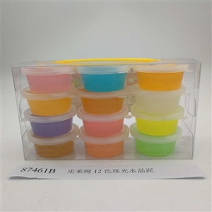Slime 12 color pearl crystal mud color box (12 cans) - OBL750769