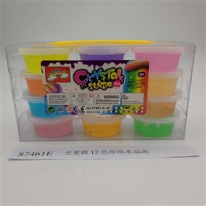 Slime 12 color pearl crystal mud PVC box (12 cans) - OBL750772