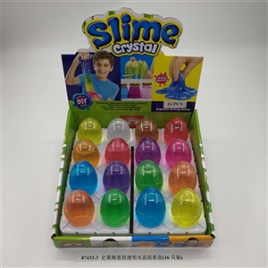 Slime egg type transparent crystal mud color box (16) - OBL750800