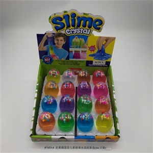 Slime type egg colorful pearl crystal mud color box (16) - OBL750801