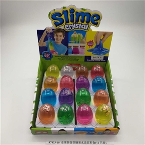 Slime eggs type candy crystal mud color box (16) - OBL750807