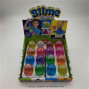 Slime type egg cartoon crystal mud color box (16) - OBL750808