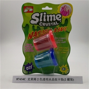 Slime 2 color transparent crystal mud card mount (2 cans) - OBL750843