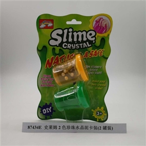 Slime 2 color pearl crystal mud card mount (2 cans) - OBL750845