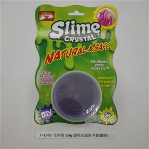 Slime 110 g transparent crystal mud card (canned) - OBL750855