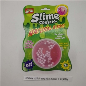 Slime 110 g pearl crystal mud card (canned) - OBL750857