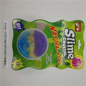 Slime 110 g colorful crystal mud card (canned) - OBL750864