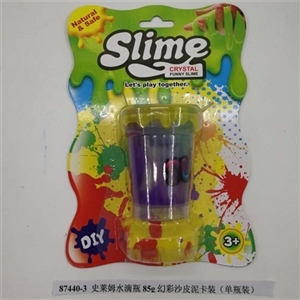 Slime water bottles of 85 g brilliantly coloured skin mud sand card (bottled) - OBL750891