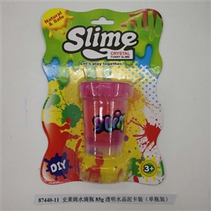 Slime water bottles of 85 g transparent crystal mud card (bottled) - OBL750899