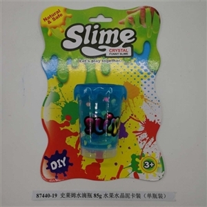 Slime water bottles of 85 g with fruit crystal mud card (bottled) - OBL750907
