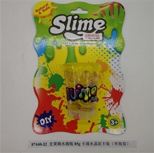 Slime water bottles of 85 g cartoon crystal mud card (bottled) - OBL750910