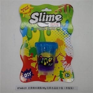 Slime water bottles of 85 g unreal colour crystal mud card (bottled) - OBL750911