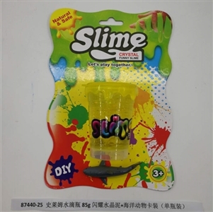 Slime water bottles of 85 g card shining crystal mud sea animals (bottled) - OBL750913